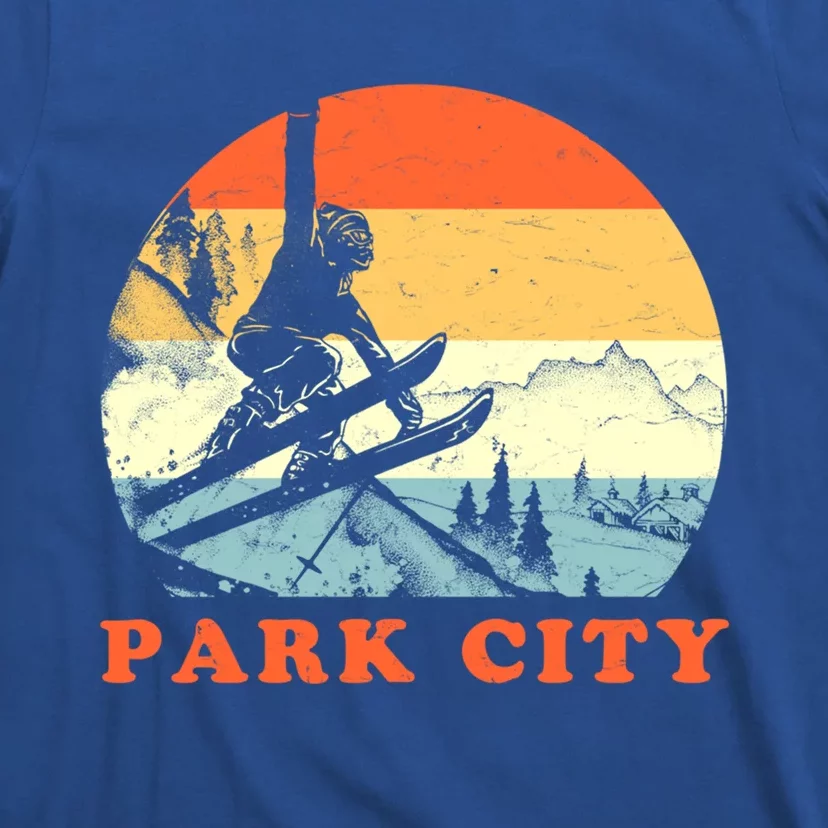 Ski Park City Utah Vintage Snow Skiing Vacation Gift T-Shirt