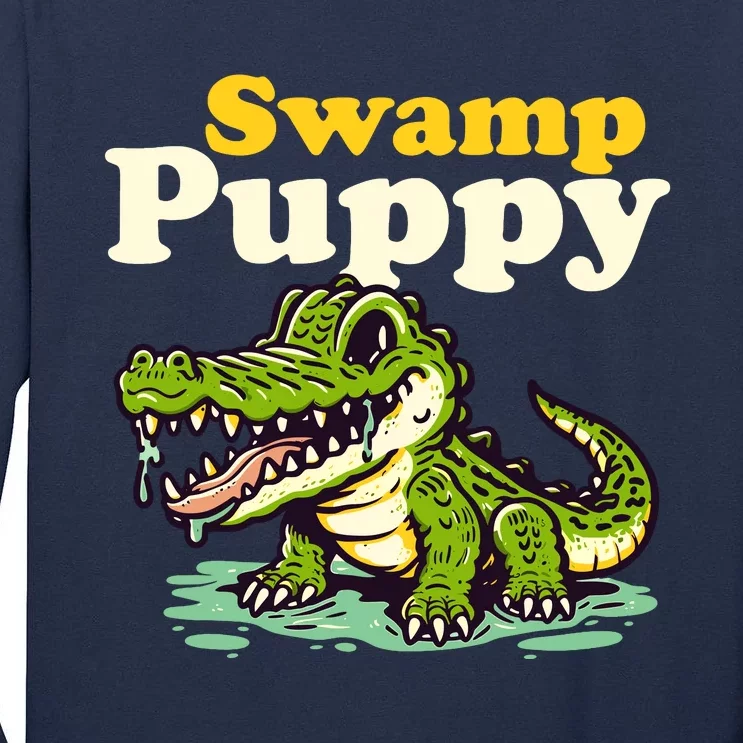 Swamp Puppy: Cute Alligator & Crocodile Lover Funny Tall Long Sleeve T-Shirt