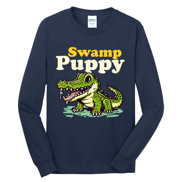 Swamp Puppy: Cute Alligator & Crocodile Lover Funny Tall Long Sleeve T-Shirt