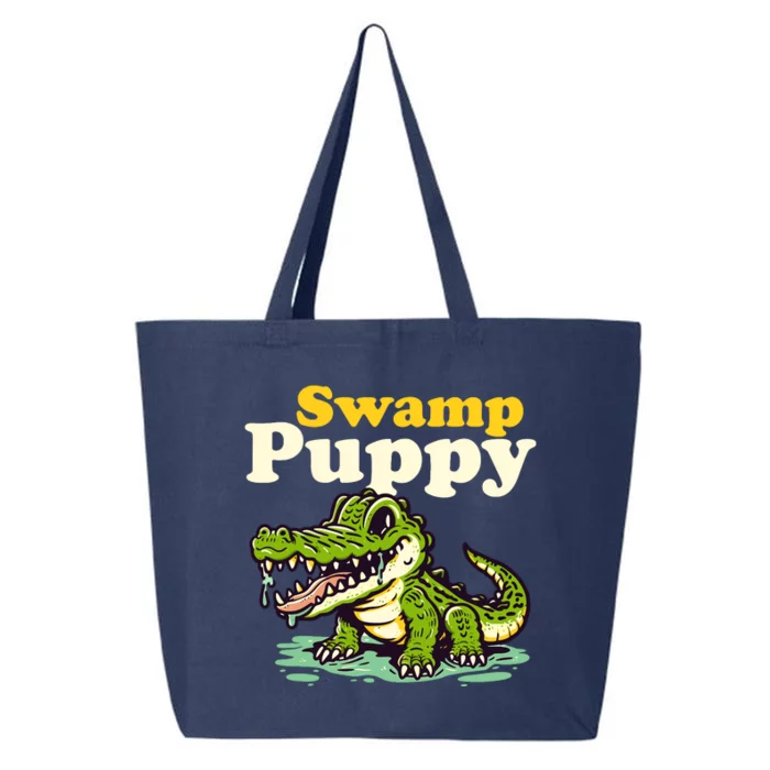 Swamp Puppy: Cute Alligator & Crocodile Lover Funny 25L Jumbo Tote