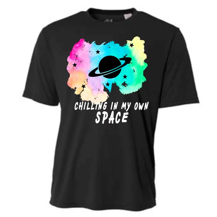 Space Planets Celestial UFO Universe Galaxy Stars Saturn Sky Cooling Performance Crew T-Shirt