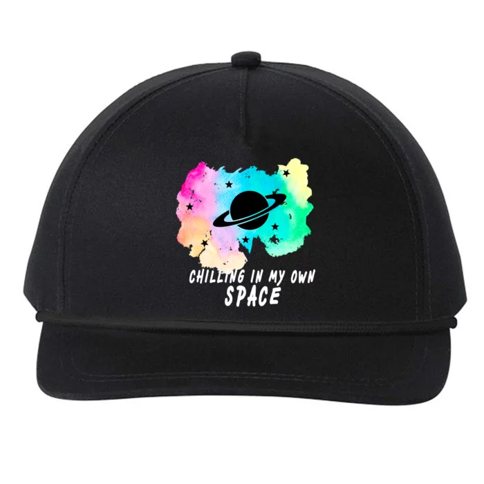 Space Planets Celestial UFO Universe Galaxy Stars Saturn Sky Snapback Five-Panel Rope Hat