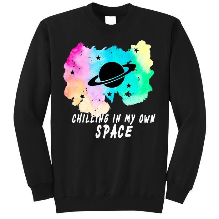 Space Planets Celestial UFO Universe Galaxy Stars Saturn Sky Tall Sweatshirt