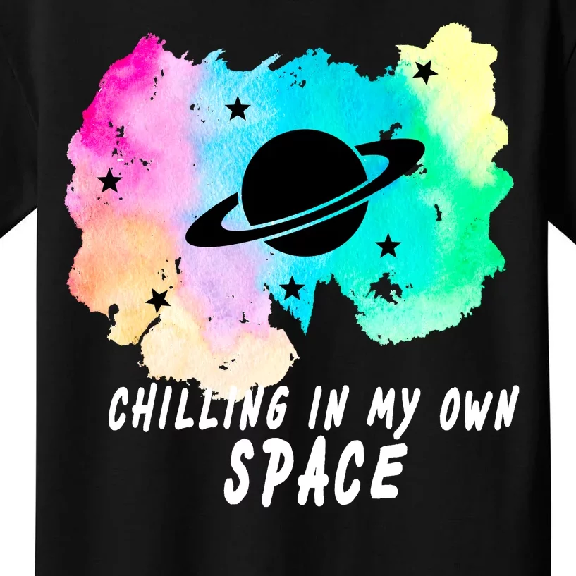 Space Planets Celestial UFO Universe Galaxy Stars Saturn Sky Kids T-Shirt