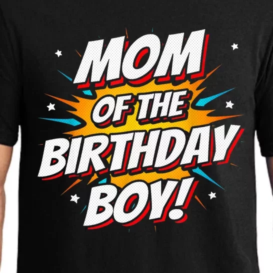 Superhero Party - Comics Birthday - Mom of Birthday Boy Pajama Set