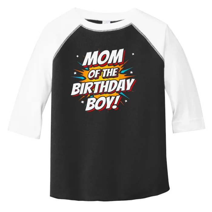 Superhero Party - Comics Birthday - Mom of Birthday Boy Toddler Fine Jersey T-Shirt