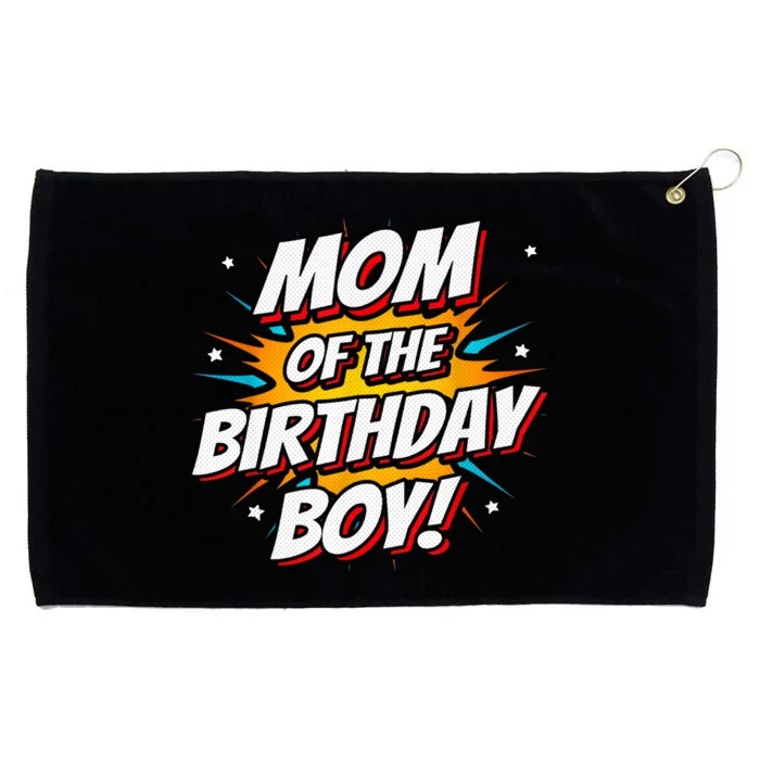 Superhero Party - Comics Birthday - Mom of Birthday Boy Grommeted Golf Towel