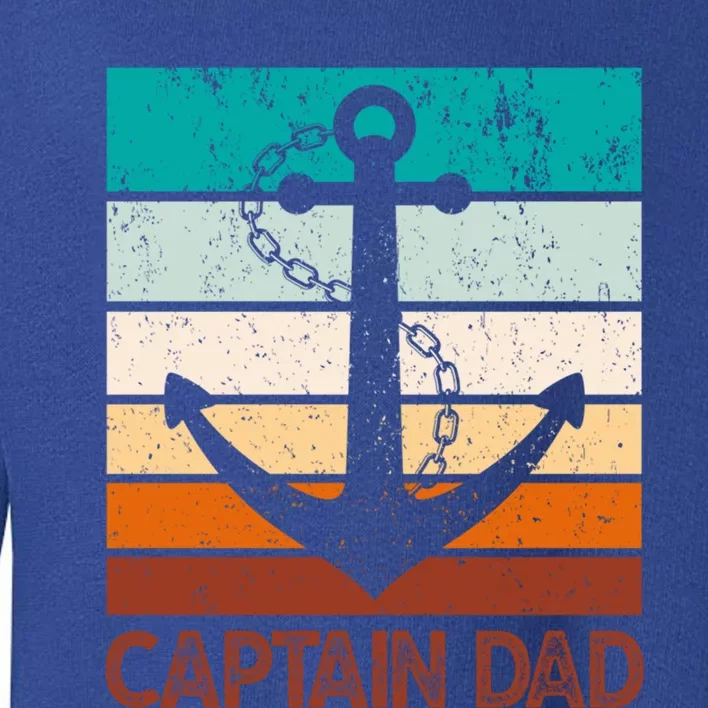 Super Papa Captain Dad Fathers Day Son Daughter Dad Gift Toddler Sweatshirt