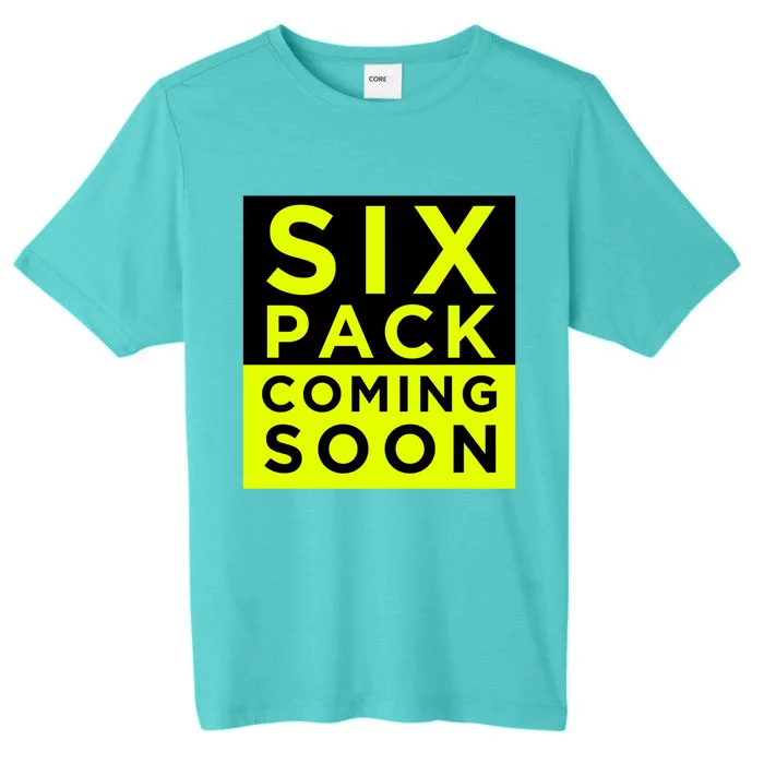 Six Pack Coming Soon Funny Abdominal Muscles Movie Preview Gift ChromaSoft Performance T-Shirt