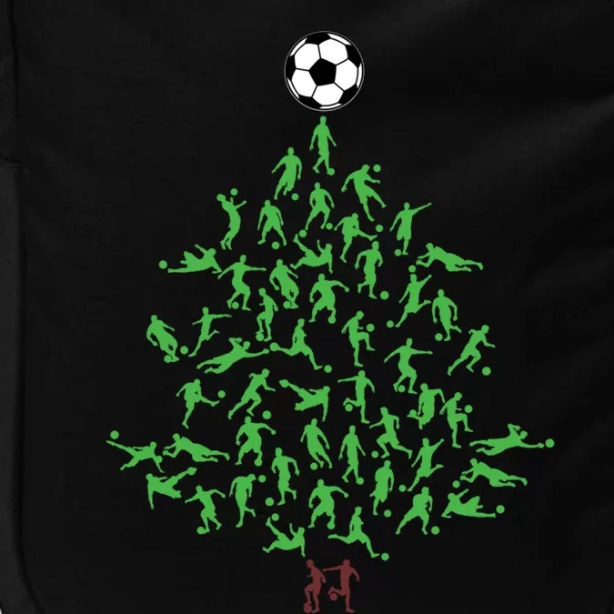 Soccer Player Christmas Tree Xmas Gift Impact Tech Backpack