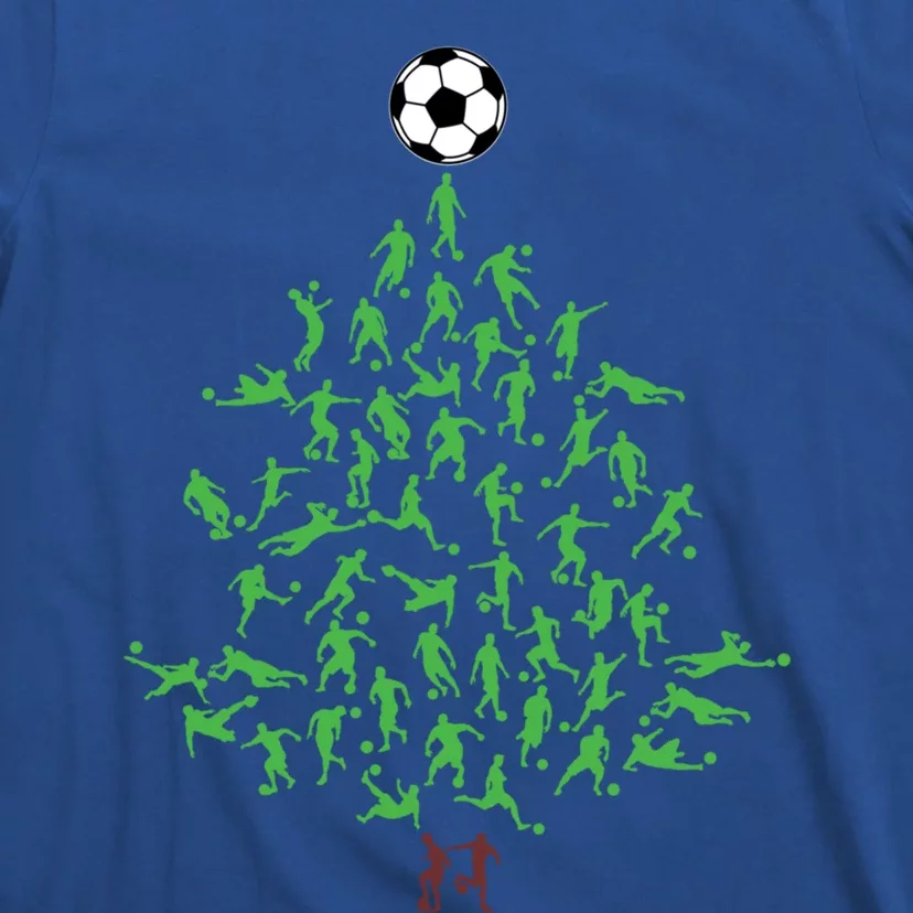 Soccer Player Christmas Tree Xmas Gift T-Shirt