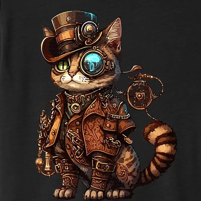 Steam Punk Cat Kitten Kitty Steampunk ChromaSoft Performance T-Shirt