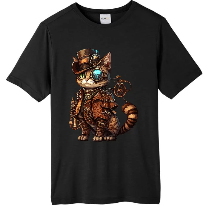 Steam Punk Cat Kitten Kitty Steampunk ChromaSoft Performance T-Shirt