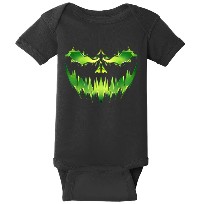 Scary Pumpkin Costume Funny Halloween Baby Bodysuit