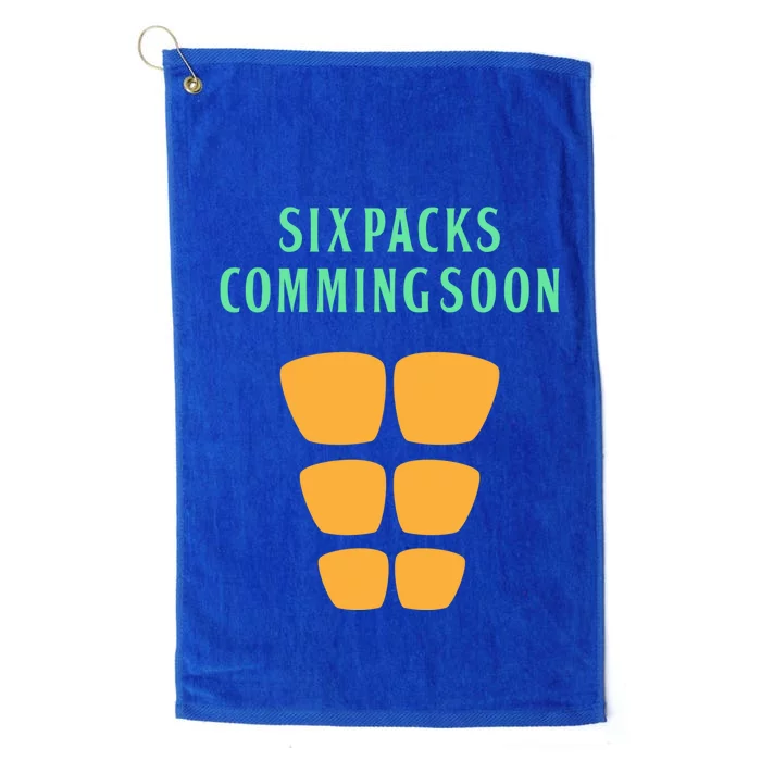 Six Pack Coming Soon Gift For Guys And Gals Cool Gift Platinum Collection Golf Towel