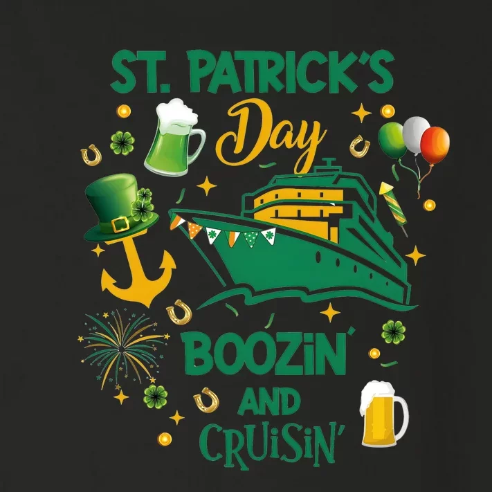 St Patricks Cruisin And Boozing Patricks Day Cruise Squad Toddler Long Sleeve Shirt