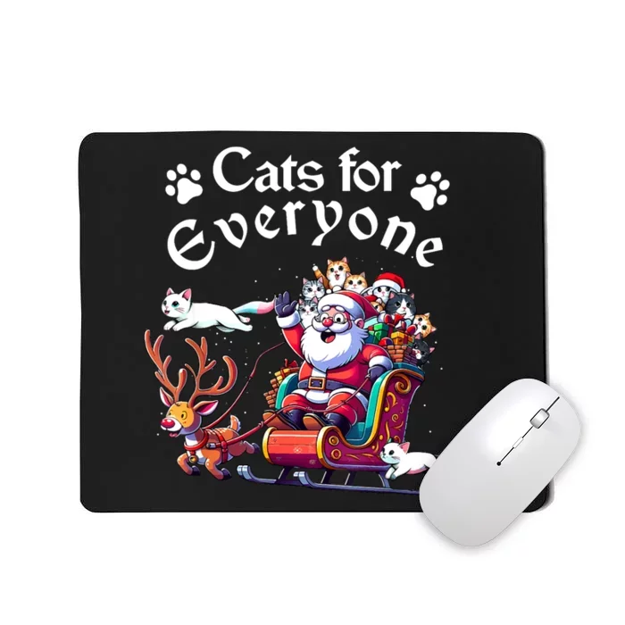 SantaS Purring Crew: Catlovers Christmas Delight Mousepad