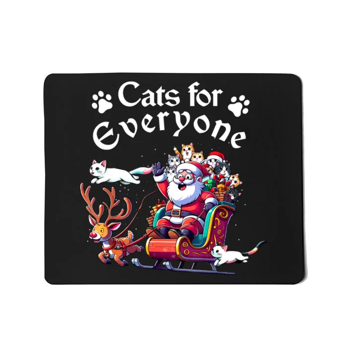 SantaS Purring Crew: Catlovers Christmas Delight Mousepad