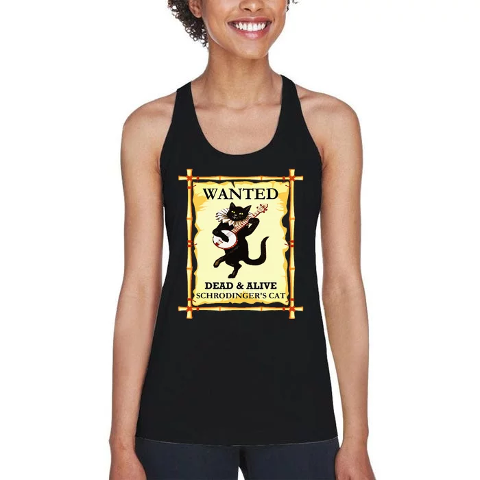 SchrodingerS Physics Cat Quantum Physicist Women's Racerback Tank