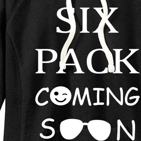 Six Pack Coming Soon Funny Abs Cute Gift Women's Fleece Hoodie