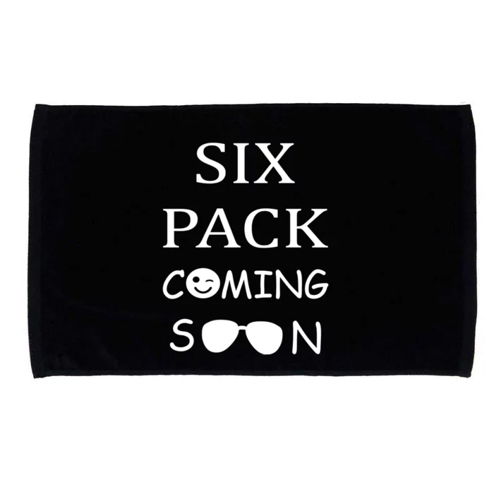 Six Pack Coming Soon Funny Abs Cute Gift Microfiber Hand Towel