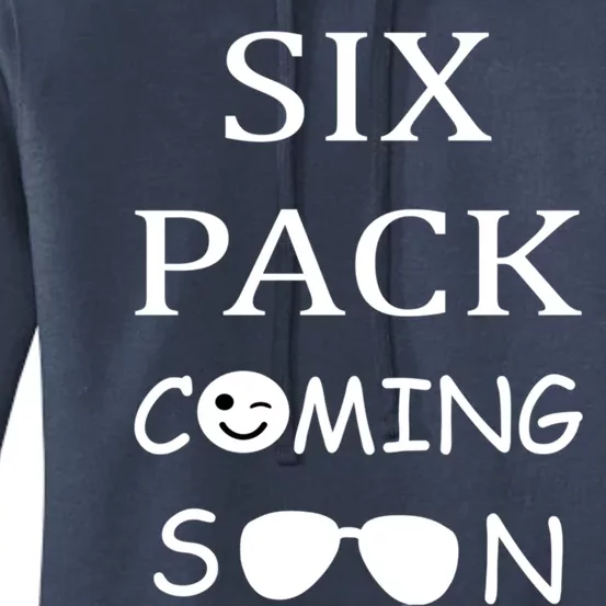 Six Pack Coming Soon Funny Abs Cute Gift Women's Pullover Hoodie