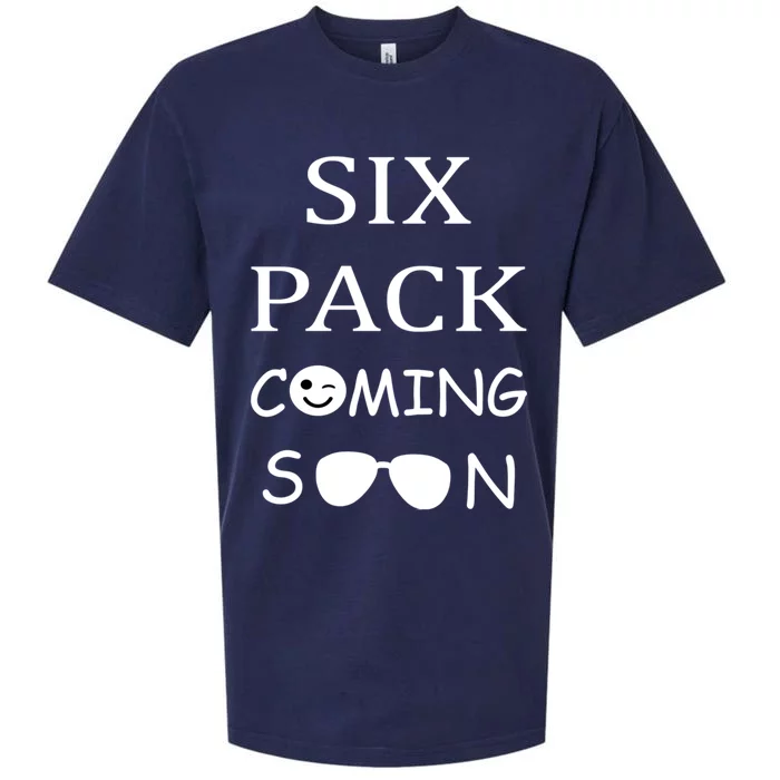 Six Pack Coming Soon Funny Abs Cute Gift Sueded Cloud Jersey T-Shirt