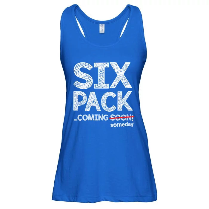 Six Pack Coming Soon Someday Cute Gift Ladies Essential Flowy Tank