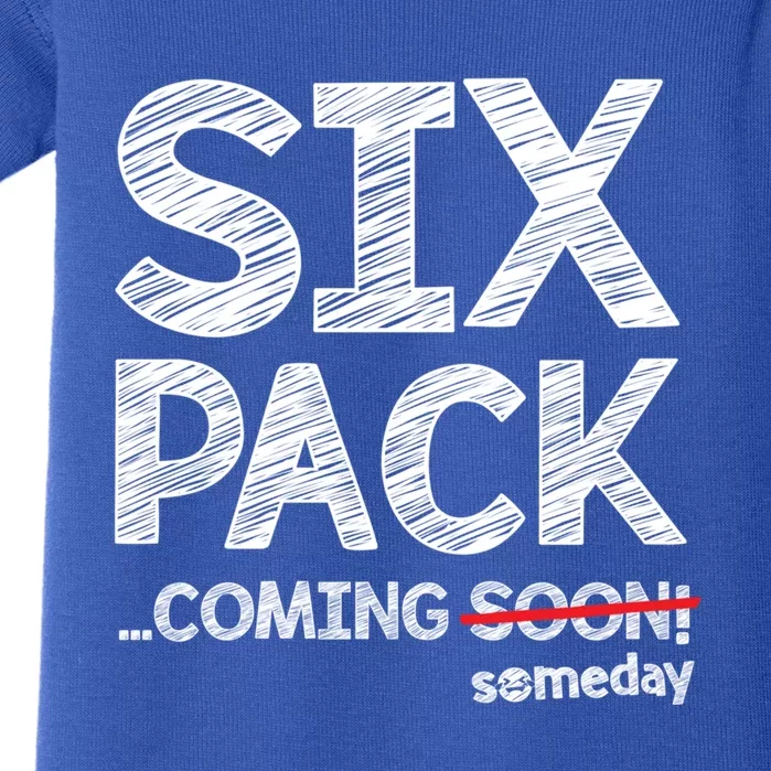 Six Pack Coming Soon Someday Cute Gift Baby Bodysuit