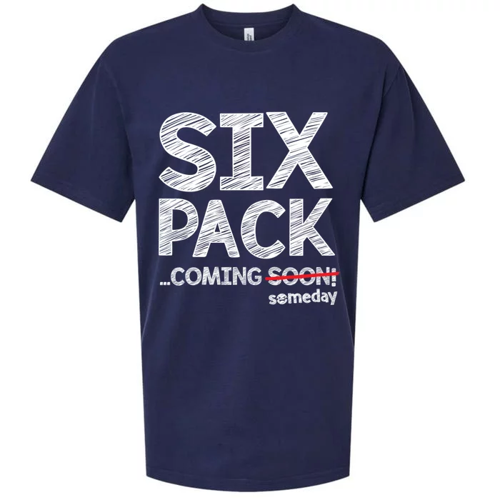 Six Pack Coming Soon Someday Cute Gift Sueded Cloud Jersey T-Shirt