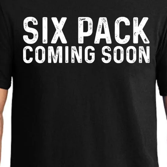 Six Pack Coming Soon Funny Gym Fitness Gift Pajama Set