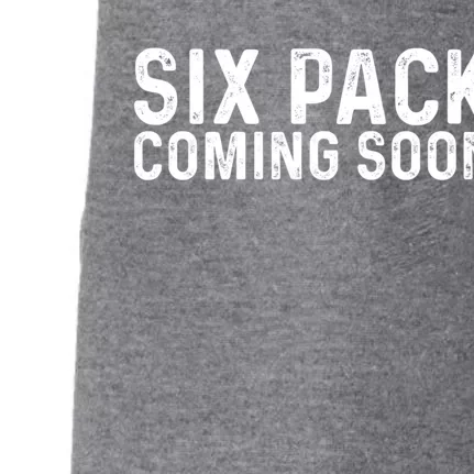 Six Pack Coming Soon Funny Gym Fitness Gift Doggie 3-End Fleece Hoodie