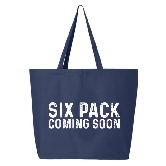 Six Pack Coming Soon Funny Gym Fitness Gift 25L Jumbo Tote