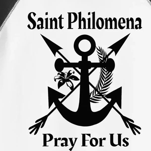 Saint Philomena Catholic St Anchor Image Lily Arrows Toddler Fine Jersey T-Shirt