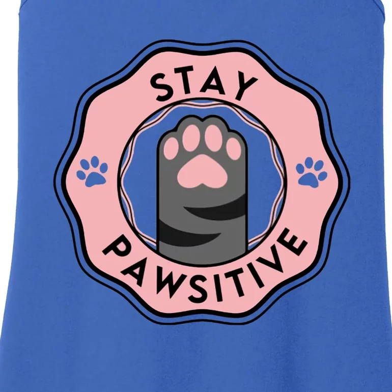 Stay Pawsitive Cat Stay Pawsitive Cute Gift Ladies Essential Tank