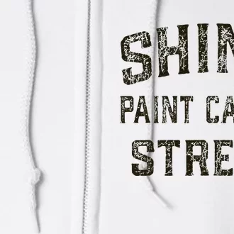 Shiny Paint Causes Stress Rat Rod Rules Automotive Full Zip Hoodie