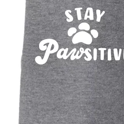 Stay Pawsitive Cute Dog Quote Doggie 3-End Fleece Hoodie