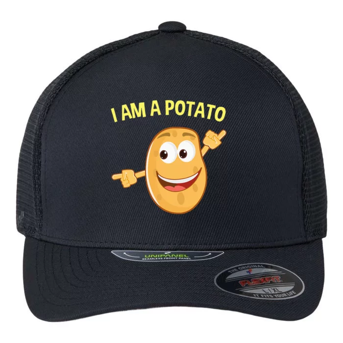 Spooky Potato Costume Simple Easy and Lazy Halloween Idea Flexfit Unipanel Trucker Cap