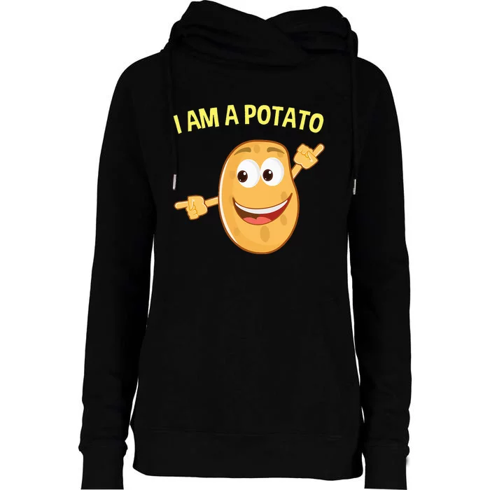 Spooky Potato Costume Simple Easy and Lazy Halloween Idea Womens Funnel Neck Pullover Hood