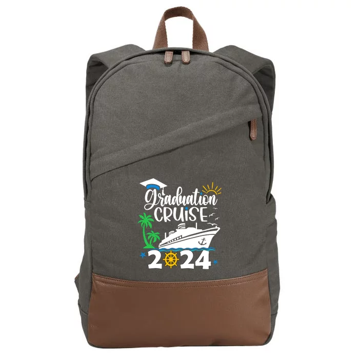 Ship Party Cruise Cotton Canvas Backpack