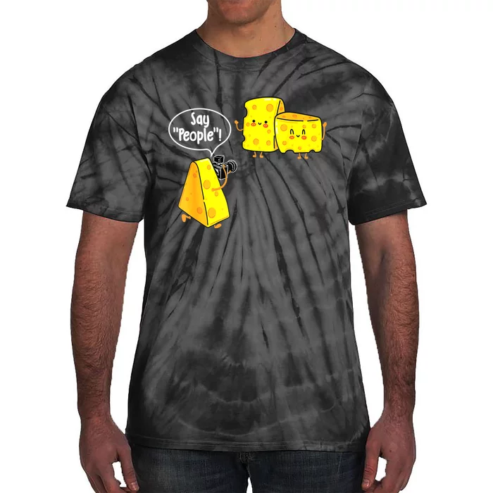 Say People Cheese Lover Food Dairy Milk Gouda Cheddar Brie Tie-Dye T-Shirt