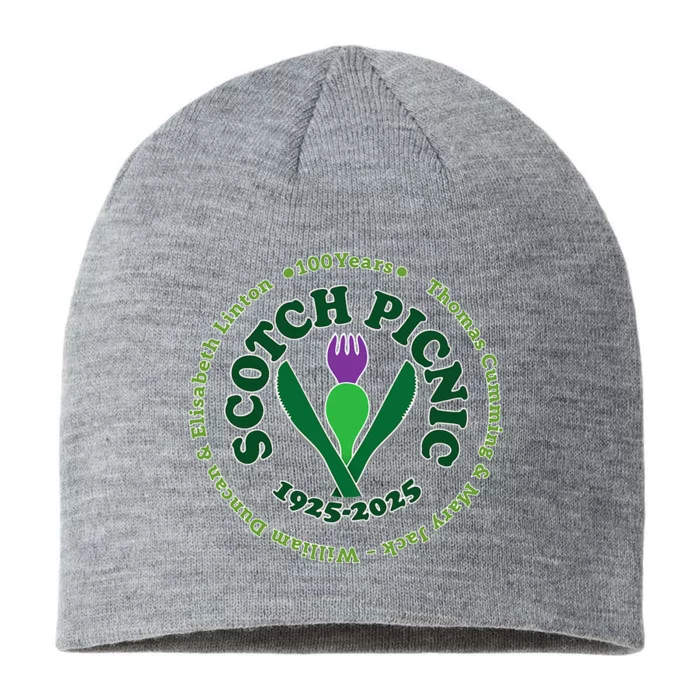 Scotch Picnic Clear Backgound 8 1/2in Sustainable Knit Beanie