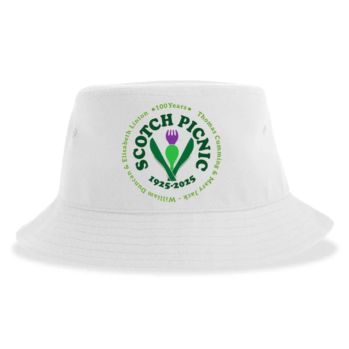 Scotch Picnic Clear Backgound Sustainable Bucket Hat