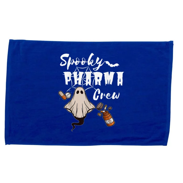 Spooky Pharma Crew Ghost Halloween Pharmacist Pharmacology Microfiber Hand Towel