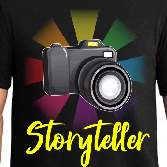 Storyteller Photographer Camera Photographing Funny Gift Pajama Set