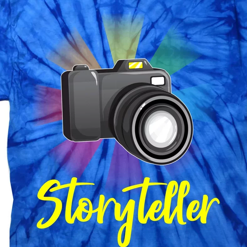 Storyteller Photographer Camera Photographing Funny Gift Tie-Dye T-Shirt