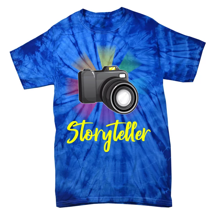 Storyteller Photographer Camera Photographing Funny Gift Tie-Dye T-Shirt