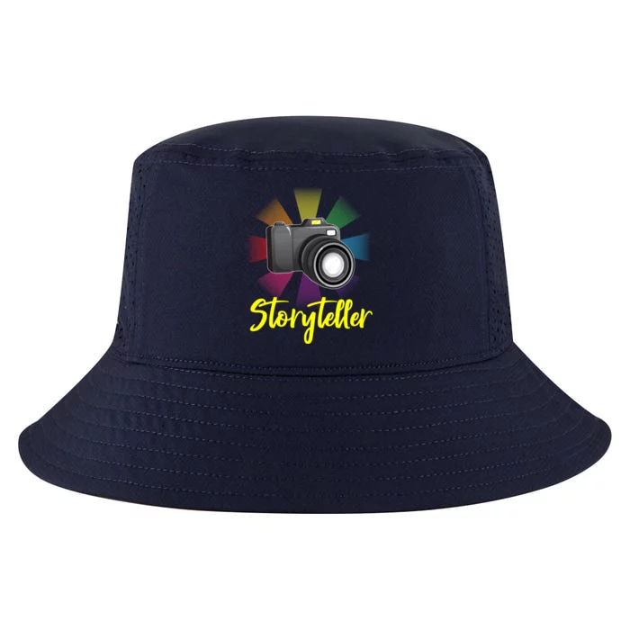 Storyteller Photographer Camera Photographing Funny Gift Cool Comfort Performance Bucket Hat