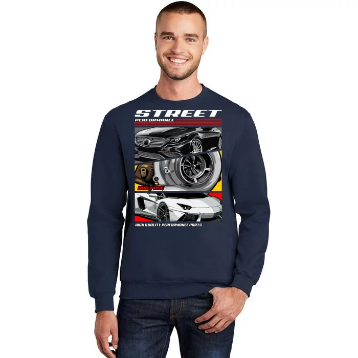 Street Performance Car Turbo Kit Design Sweatshirt