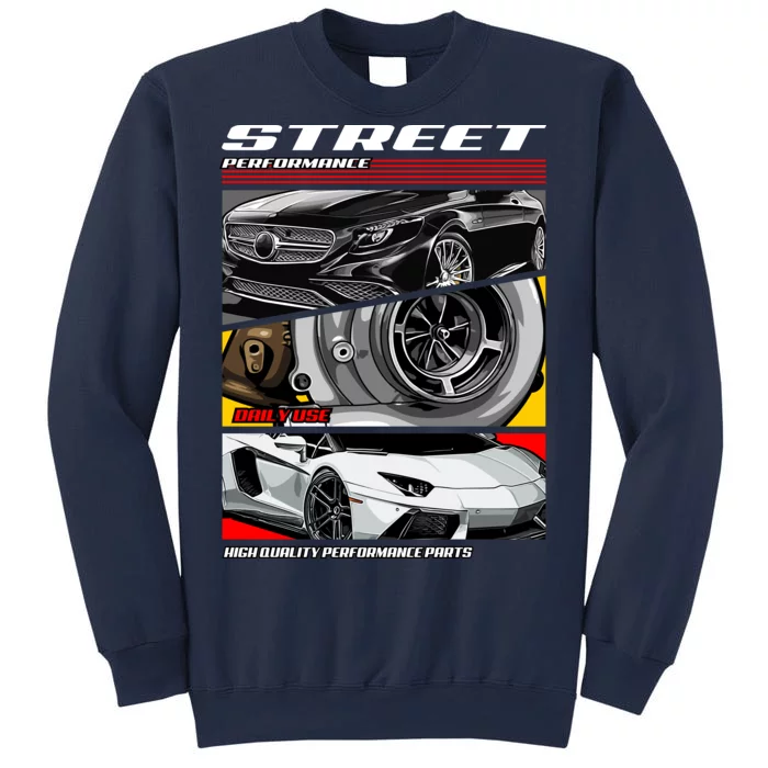 Street Performance Car Turbo Kit Design Sweatshirt